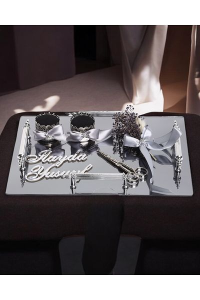 CyzHome Reverence Silver Promise Tray