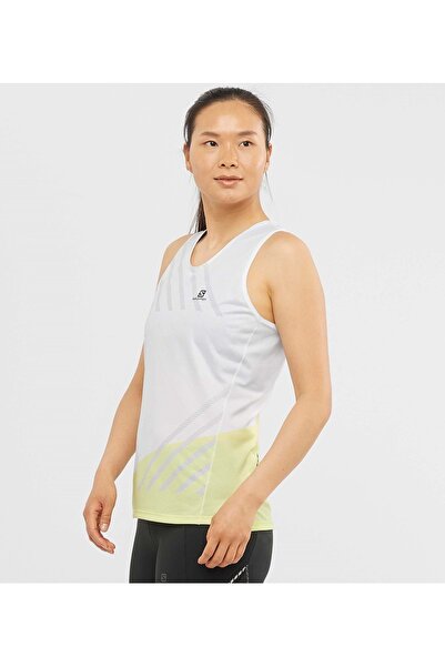 Salomon LC1731600 Sense Aero Tank W Zero Sleeve Дамска тениска БЯЛА