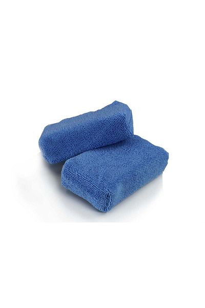 CHEMICAL GUYS Premium Grade Microfiber Applicators, Blue 2" x 4" x 6"