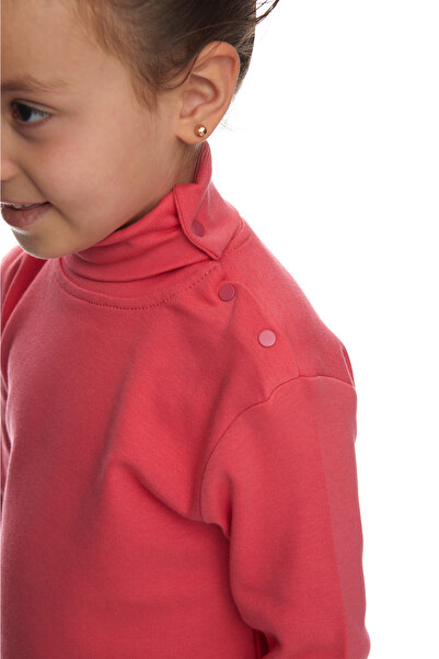 LOVETTI Μοτίβο λουλουδιών ρόδι - ράστερ μακρυμάνικο μπλουζάκι για κορίτσι