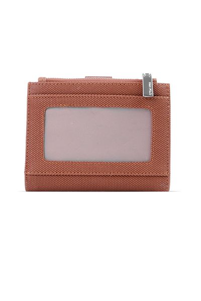 Lal Shoes & Bags Дамски малък портфейл с цип - Taba