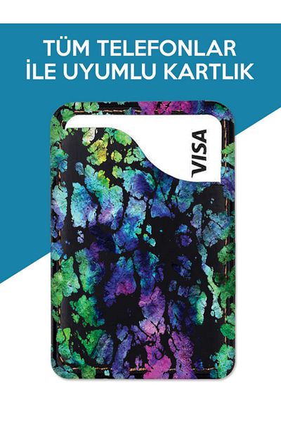 TECNO Camon 16 18 19 20 30 Premier Pro Neo متوافق مع الشقوق من الجلد المنقوش 3M حافظة حامل البطاقة