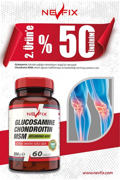 Nevfix Glucosamine Chondroitin Msm Hyaluronic Acid 60 Tablets