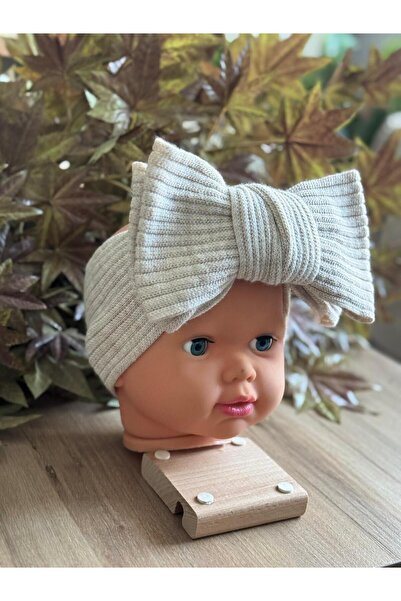 Meriç bebe Baby Girl Ribbed Bow Knitwear Hair Band 0-24 Months