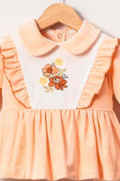 VALERY Baby Girl Pearl Pants Powder Double Bottom Top Set