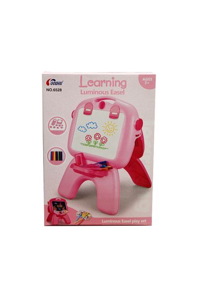 None Drawing Board Pink Luminous Easel