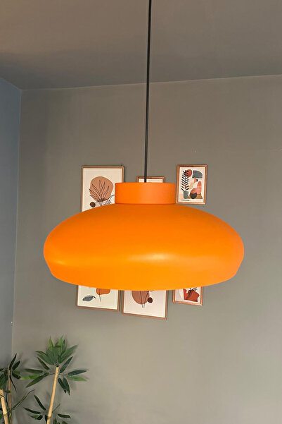 Bamyum Estrela Turuncu Tekli Avize Plafonyer Rozans Başlık Iç Mekan Aydınlatma Dekoratif Mutfak Cafe Salon