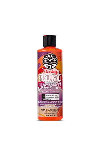 CHEMICAL GUYS صابون غسيل السيارات الرغوي الفائق من ستكي سنوبول، 16 أونصة سائل...