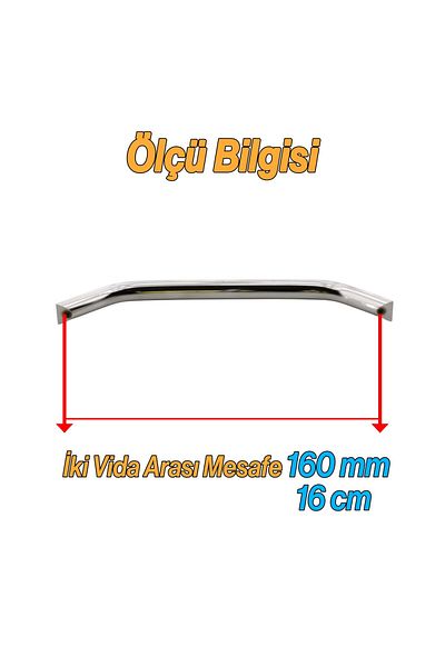 Badem10 Mâner Şahin Metal Inox 160 Mm Mobilier Bucătărie Sertar Dulap Dulap Ușă Mânere Mâner 16 Cm