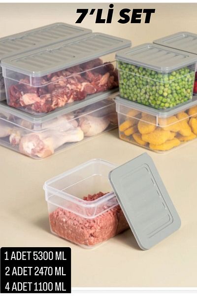 VZN Refrigerator Organizer Set - Deep Refrigerator Organizer and Storage Container