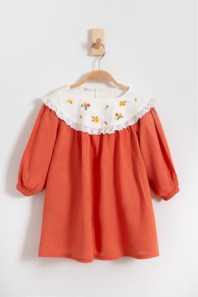 LP LittlePoffy Rochie de muselina pentru ziua speciala de nastere fetita 2-5 ani