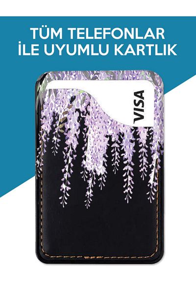 TECNO حافظة بطاقات Spark 7 7t 8 8t 9 9t 10 10c 20 20c 30 Pro متوافقة مع Mis Lavender من الجلد بنمط 3m