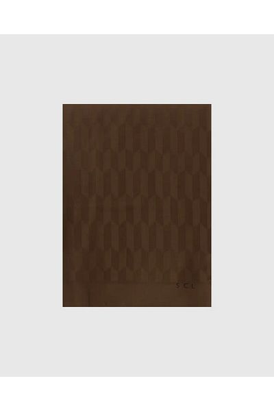 SCL Γυναικείο σάλι με καφέ σχέδιο - 10002401911006