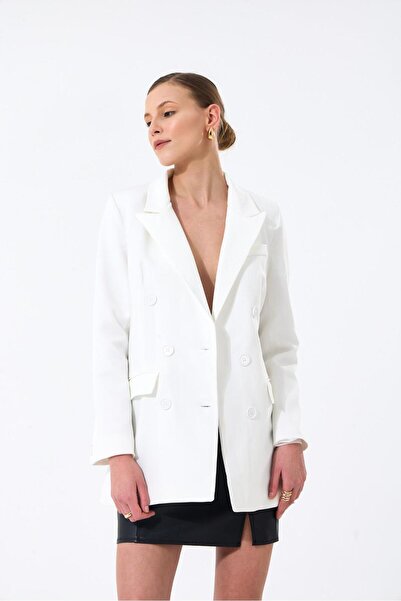 Fovere Γυναικείο μπλέιζερ με έξι κουμπιά