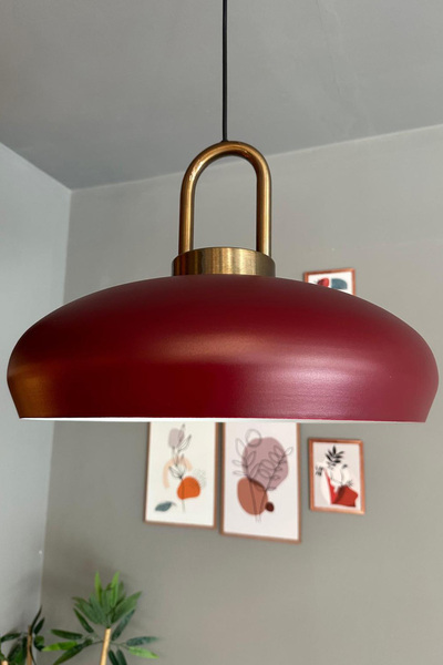 Bamyum Estrela Vişne Çürüğü Tekli Avize Eskitme Kilit Başlık İç Mekan Aydınlatma Dekoratif Mutfak Hol Cafe