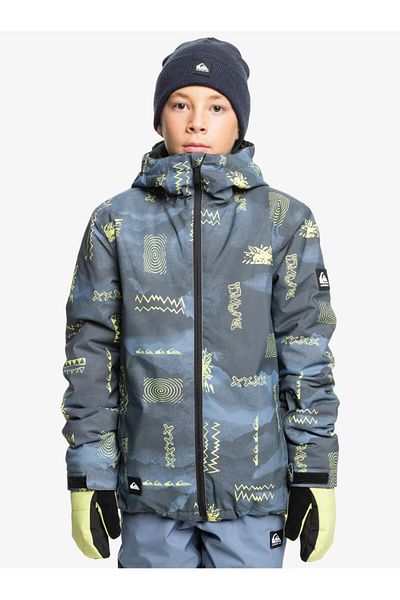 Quiksilver معطف تزلج/لوح تزلج مطبوع من Mission لعمر 4-16 سنة-mont-eqbtj03199