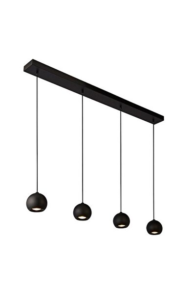 Rsylight Masa Üstü 4 Lü Led Avize Siyah Led Spot Bar Ve Tezgah Üstü Led Avize...