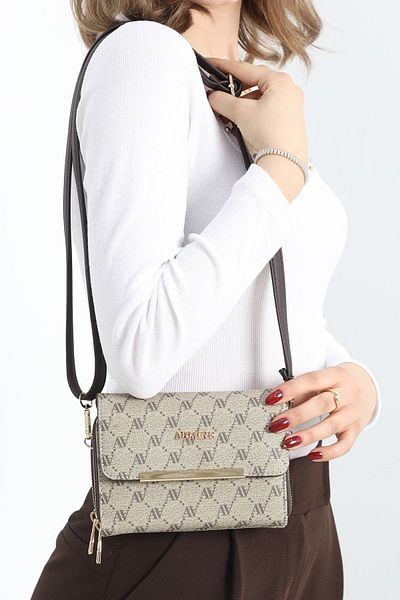 Moka Shopin Τσάντα MokaShopin με σχέδιο Armine - Mink, 381.1853