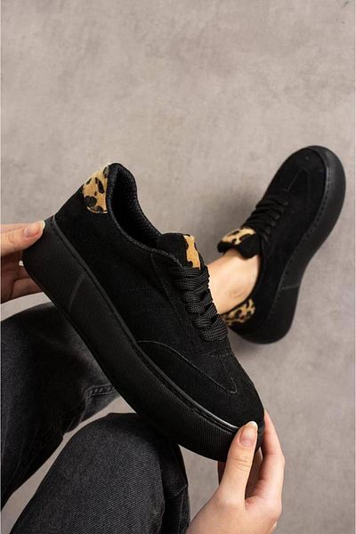 FıkırFıkır Women's Sneakers with Leopard Detail