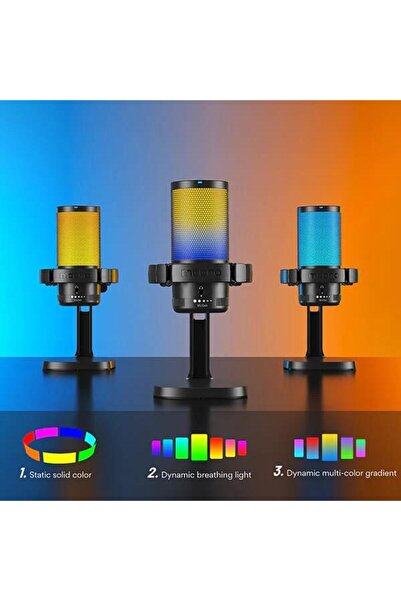 MAONO DGM20 Condenser Usb Rgb Mikrofon (Beyaz)