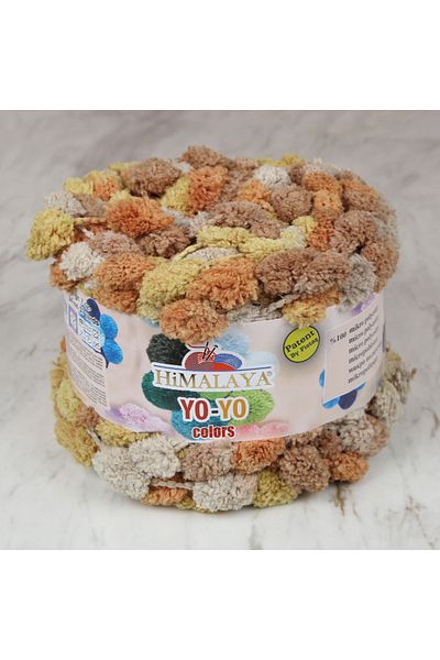 Himalaya Orange, Yellow, Brown and Cream Yo-Yo 82014 - Pack of 3