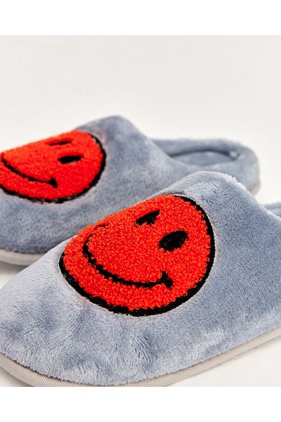 Chirpy Yubi - Women's House Slippers with Smiling Face Emoji