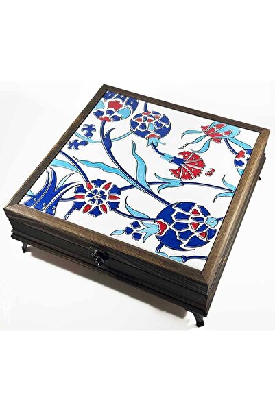 Çini Evi Pomegranate and Clove Wood Storage Box