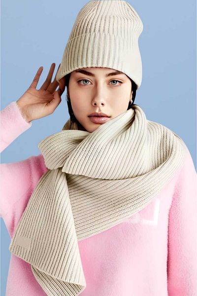 Uniquetrenders Set de berete din lână mohair pentru femei