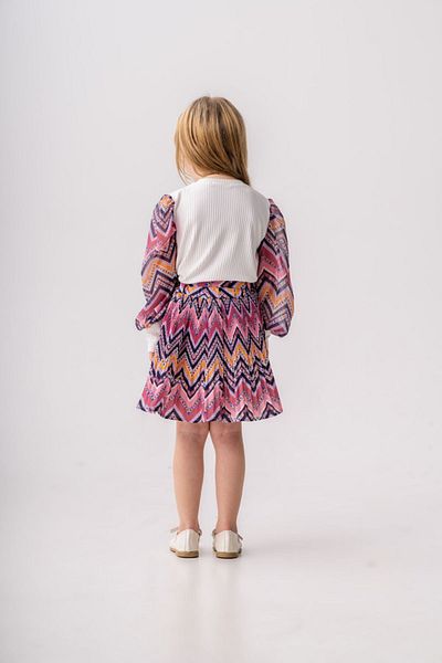 HAUSEkids 2-9 Years Old Rana Girl's Skirted Set - Pink