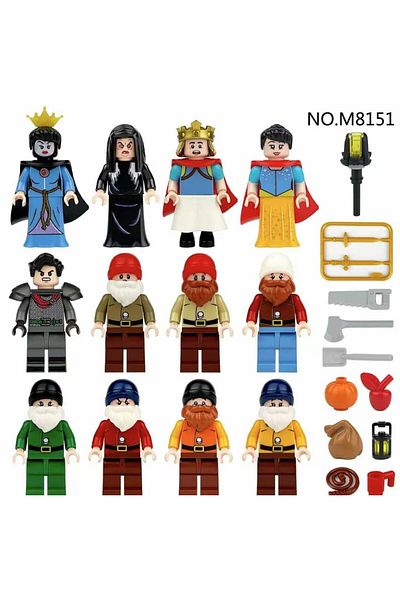 marimari Cotton Princess Series 12 Building Blocks - Accessories Included