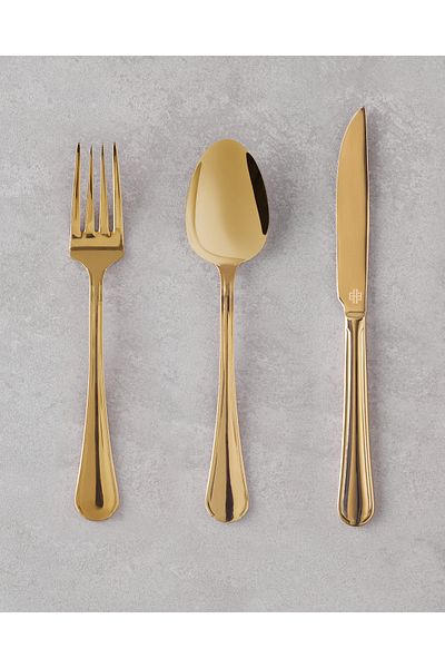 English Home Sirius Stainless Steel Cutlery Set 18 Pieces 6 People Gold
