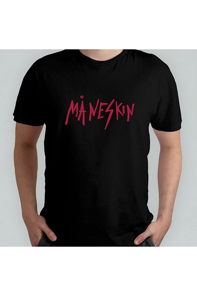Pixxa Μπλουζάκι Maneskin Crew Neck 100% βαμβακερό μοντέλο 2
