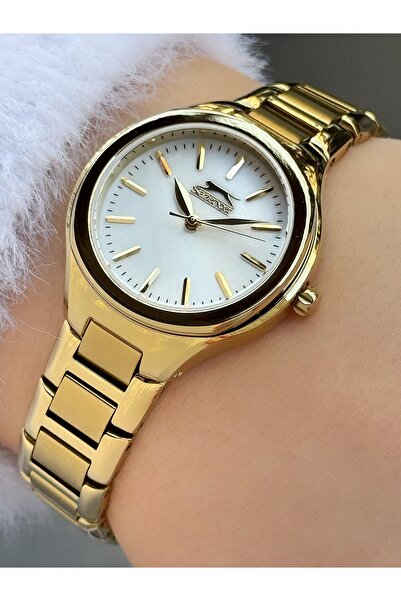Slazenger Çelik Kordon Altın Kadın Saati 2254.3.03SZ