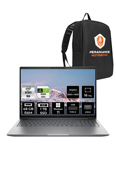 HP Zbook Power G11 U9 185H 48GB 1TB SSD RTX3000ADA 16'' WQXGA W11P İş İstasyo...