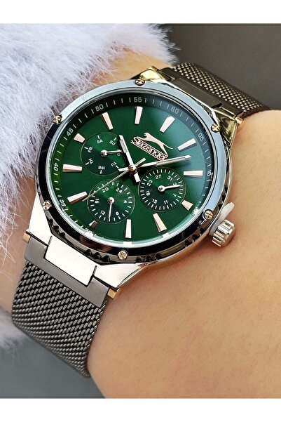 Slazenger ساعة نسائية بسوار فولاذي مدخن - 2166.4.02SZ