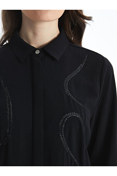 LC Waikiki Yeni Sezon Pul Islemeli Kadin Gomlek Tunik - S5G058Z8