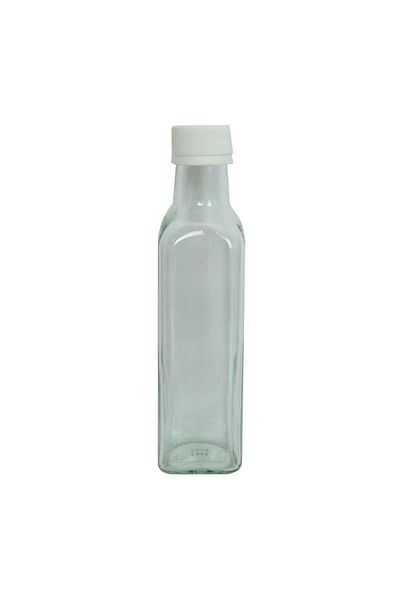 LokmanAVM Empty Glass Bottle Empty Transparent Color Glass Bottle with Locking Lid 250cc