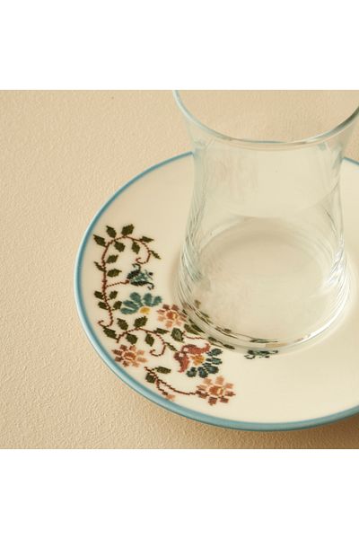 Bella Maison Vintage Set of 6 Tea Cups Blue (170 Cc)