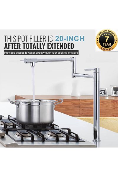 OEM Kitchen Stove Side Pot Faucet New Model Chrome Color Imported