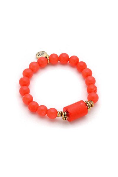 Mon Reve Odın Pink Coral Natural Stone Bracelet