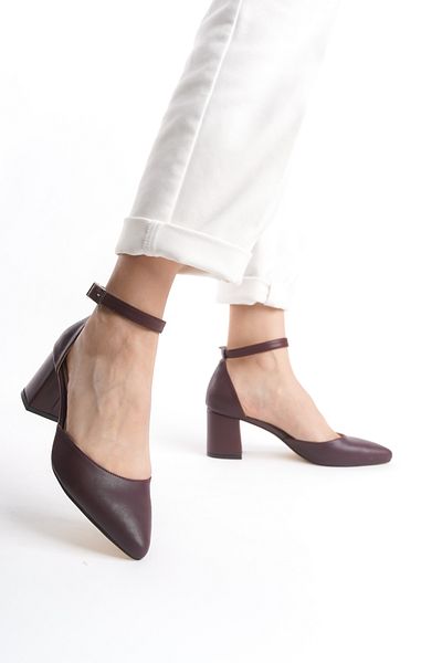 İDOL SHOES Women's Low Heel Stiletto