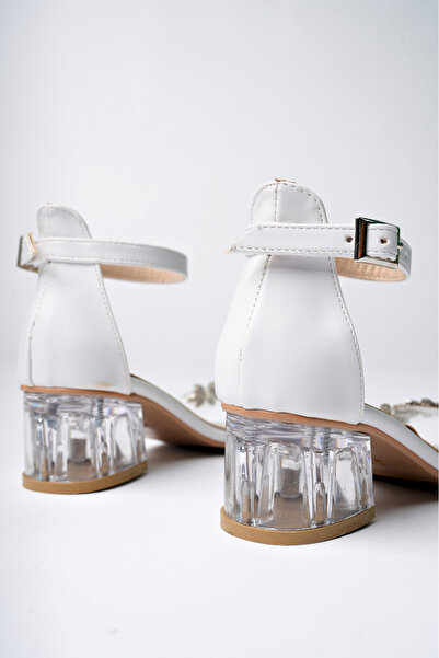 DİGGO Beyaz Kız Çocuk Abiye Ayakkabı