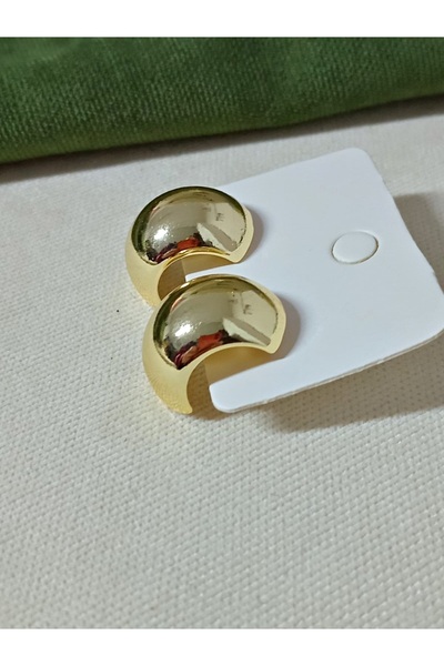 mos&more Gold Half Ring Stylish Women's Earrings