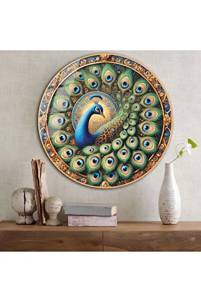 bestdecor Okrugli stakleni sto Noble Peacock | Poklon, Dekorativni, Kancelari...