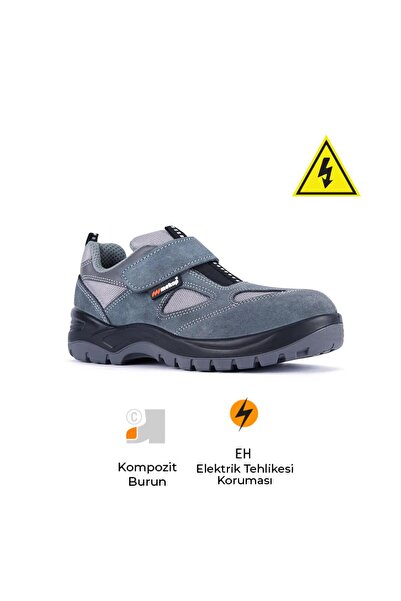 Mekap Policap 157-01 S1 SRC Süet Deri Kompozit Burun Elektrikçi İş Ayakkabısı