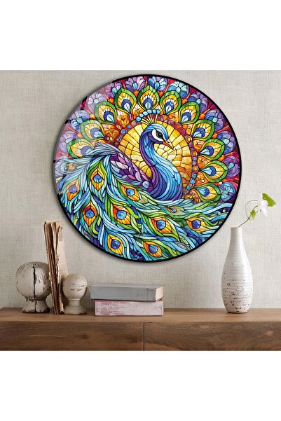 bestdecor Plemeniti paunov okrugli stakleni sto | Poklon, Dekorativni, Kancel...