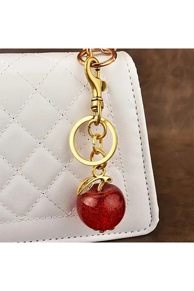 Siriderya Geantă cu breloc Apple cu ornament roșu - Apple Red Gold