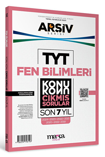 Marka Yayınları Son 7 Yıl Tyt Fen Bilimleri Konu Konu Çıkmış Sorular Tamamı Video Çözümlü Marka Yayın Arşiv Serisi