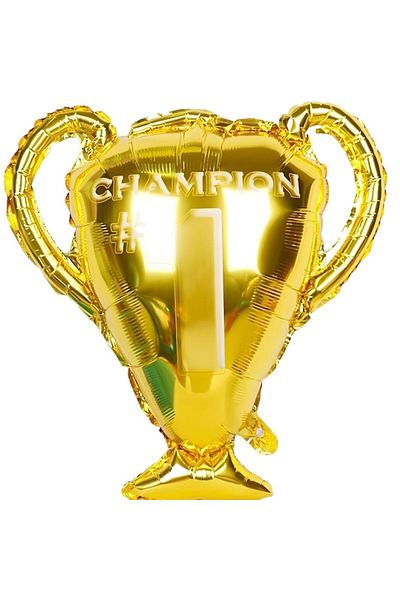 parti sürprizi 1 Champion Trophy Shaped Foil Balloon