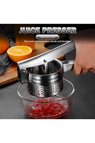 afifehome Food Press - Potato Masher, Stainless Steel Masher and Fruit Vegetable Press